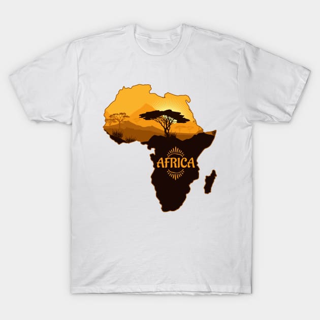 Africa T-Shirt by Dojaja